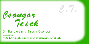 csongor teich business card